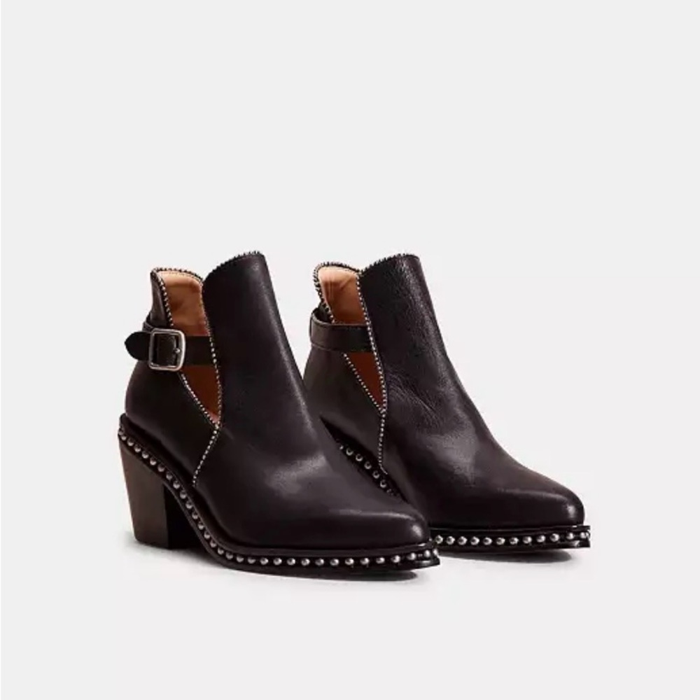 Coach Pipa Bootie Black Leather